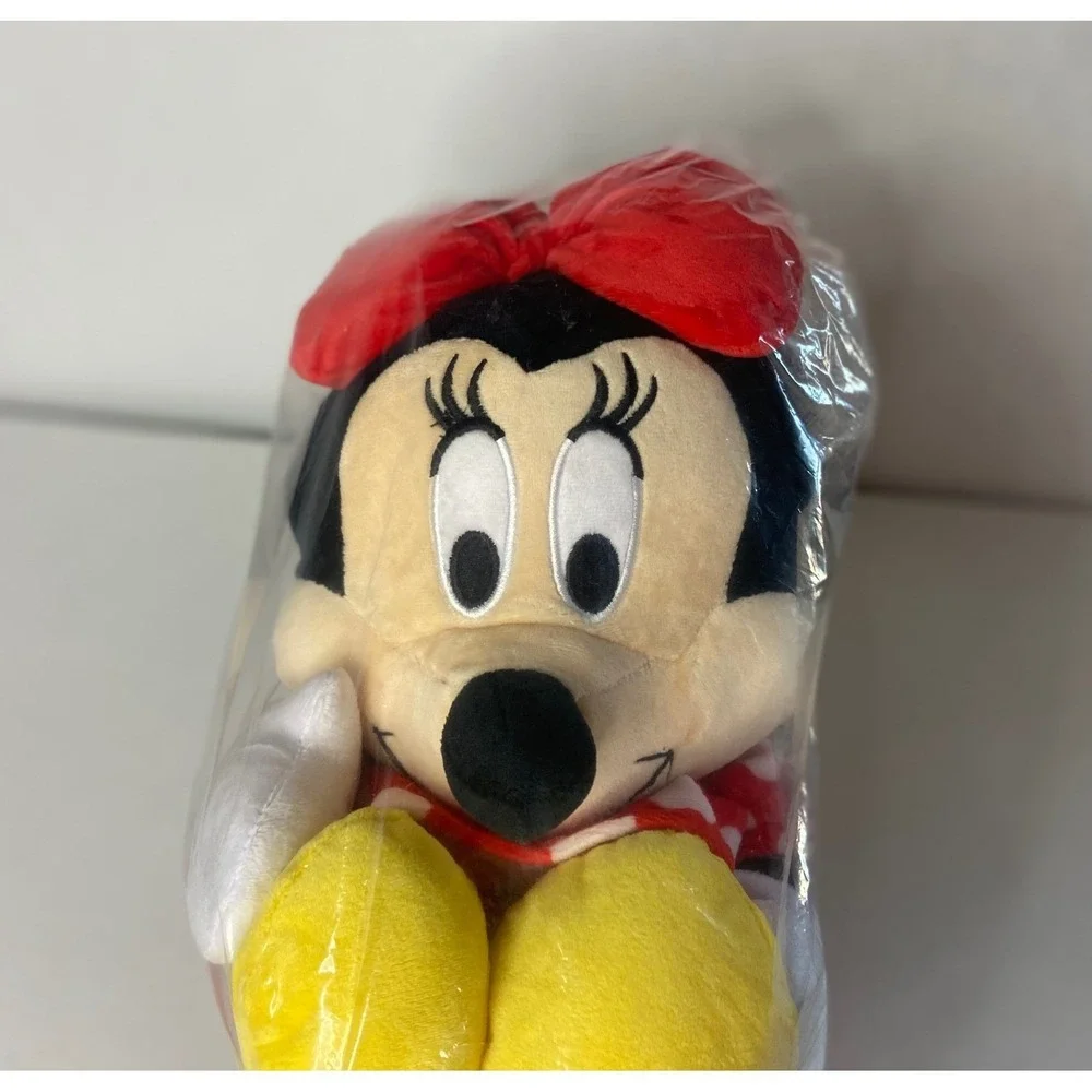 Disney Minnie Mouse Plush Red Polka Dot Dress Jay Franco‎ & Sons 15 Inch NIB